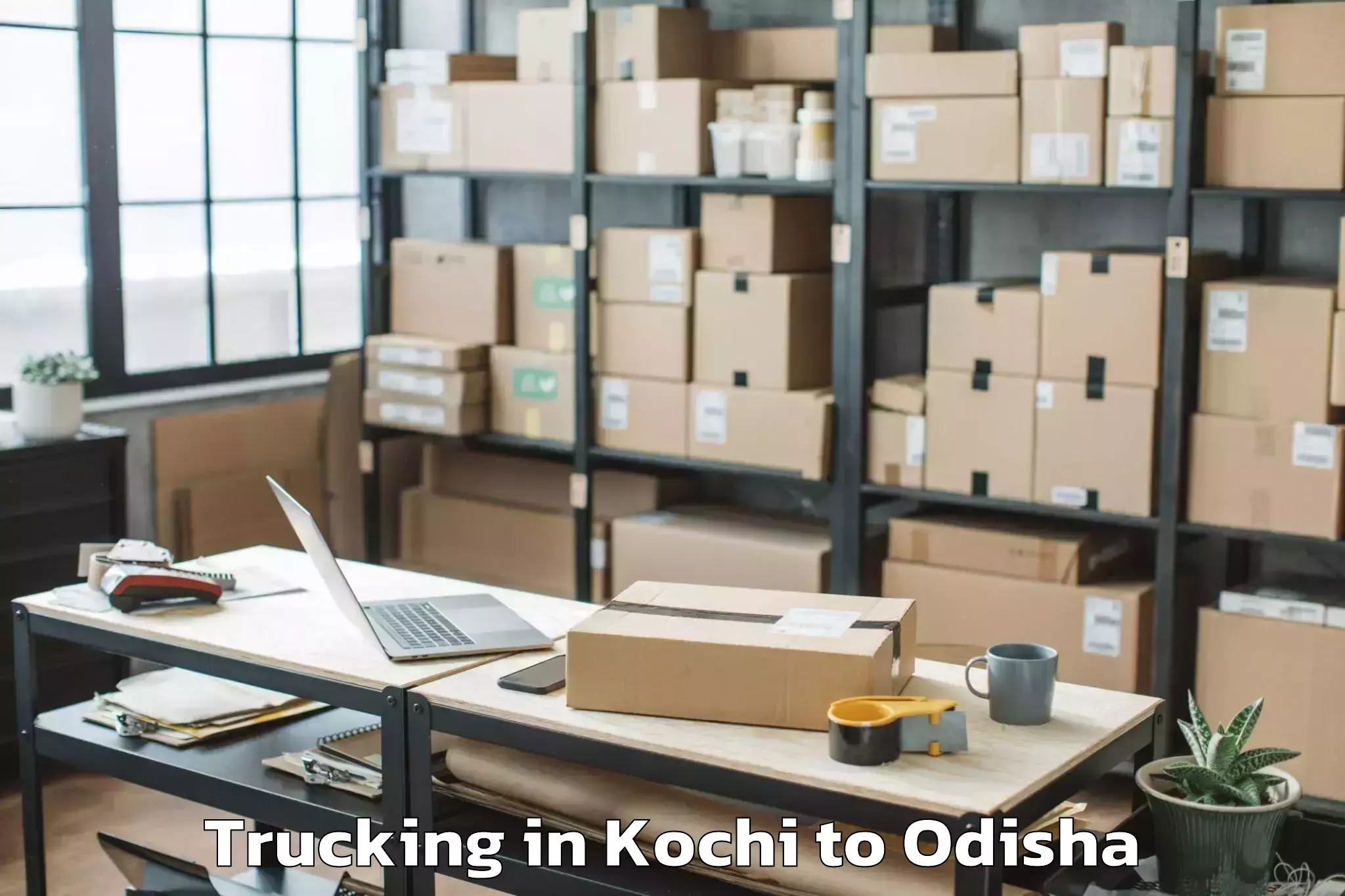 Top Kochi to Mudulipada Trucking Available